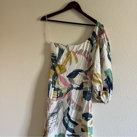 NWT L*Space Floral Josephine One Shoulder Maxi Dress Size 8 - Picture 3 of 11